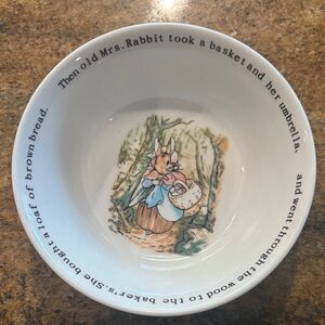 Vintage Wedgwood Peter Rabbit Ceramic Bowl- Excellent Condition!